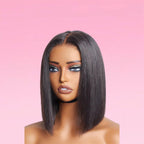 Straight Human Hair Bob Wig T-Part Lace