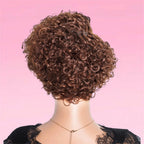 Deep Wave Pixie Bob Wig Lace Front Peruvian