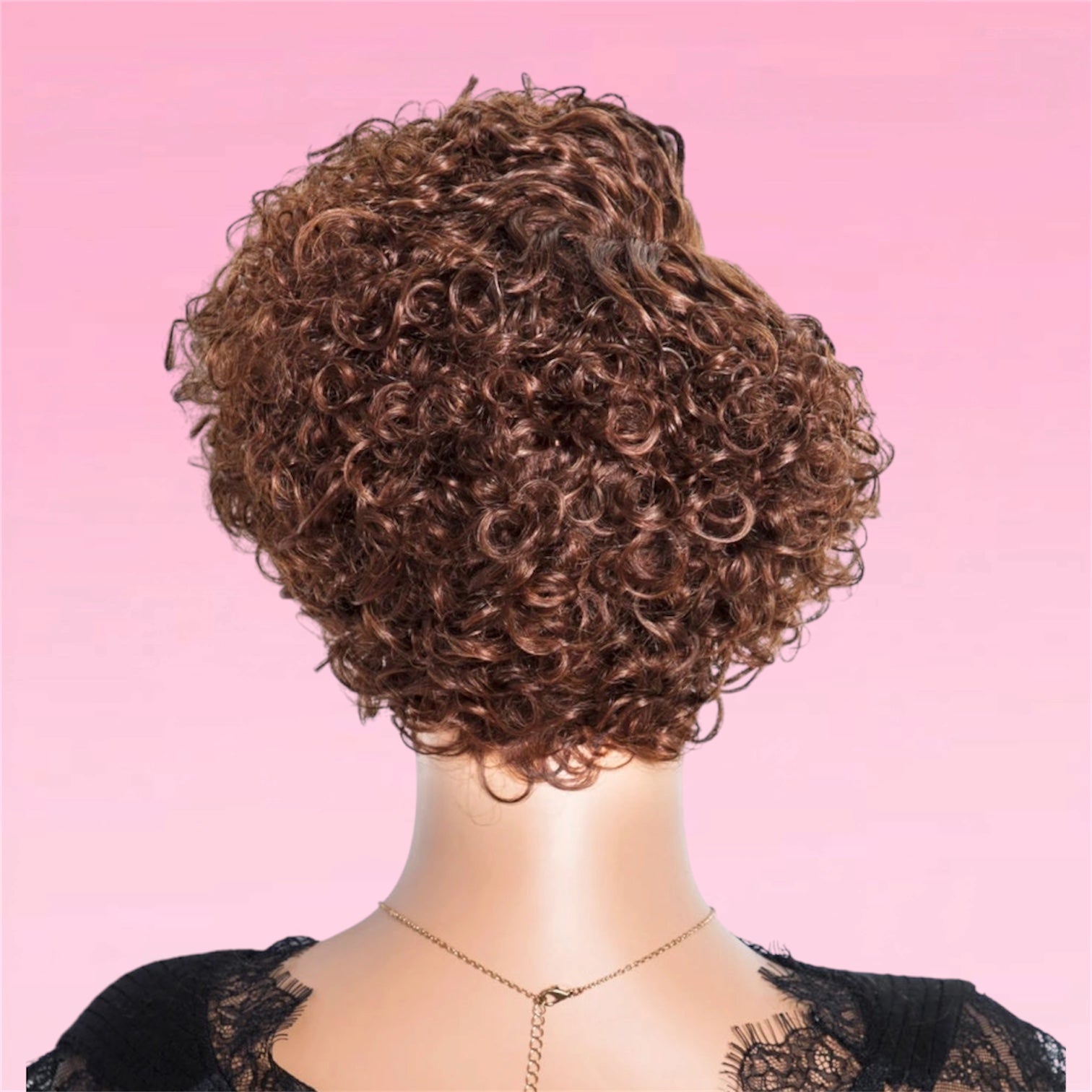 Deep Wave Pixie Bob Wig Lace Front Peruvian