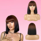 Straight Human Hair Bob Wig Lace