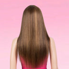 Straight Human Hair Wig Glueless Ombre Highlight