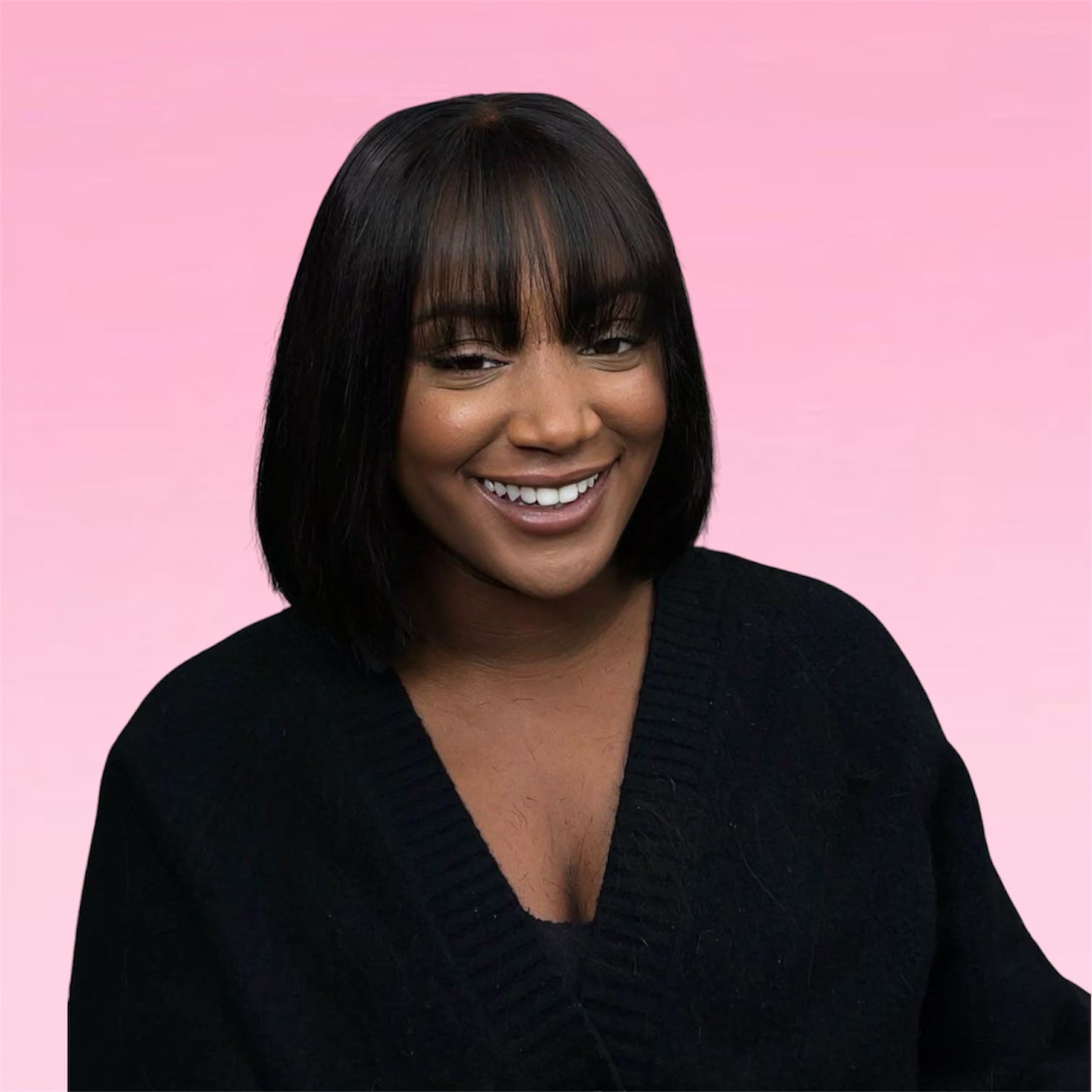 Straight Human Hair Bob Wig Realistic Scalp Lace