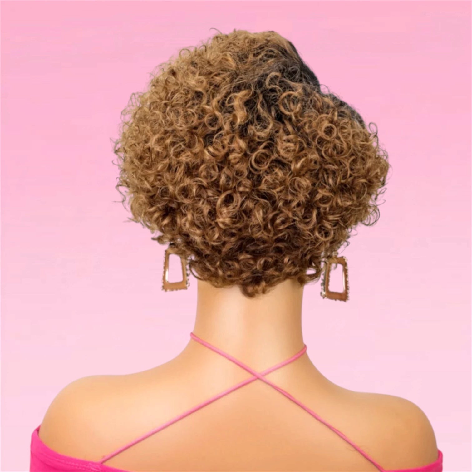 Deep Wave Pixie Bob Wig Lace Front Peruvian