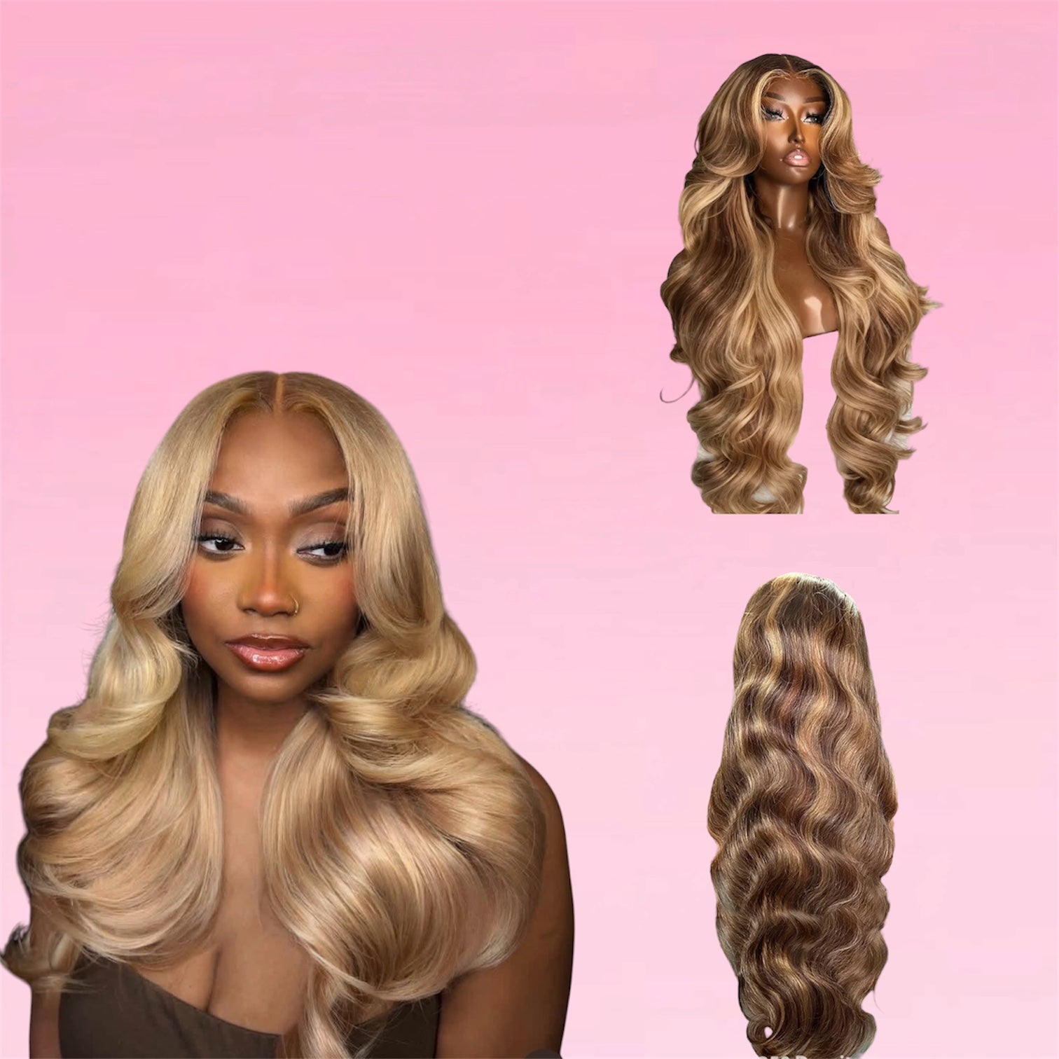 Body Wave Human Hair Wig Highlight HD Lace Front
