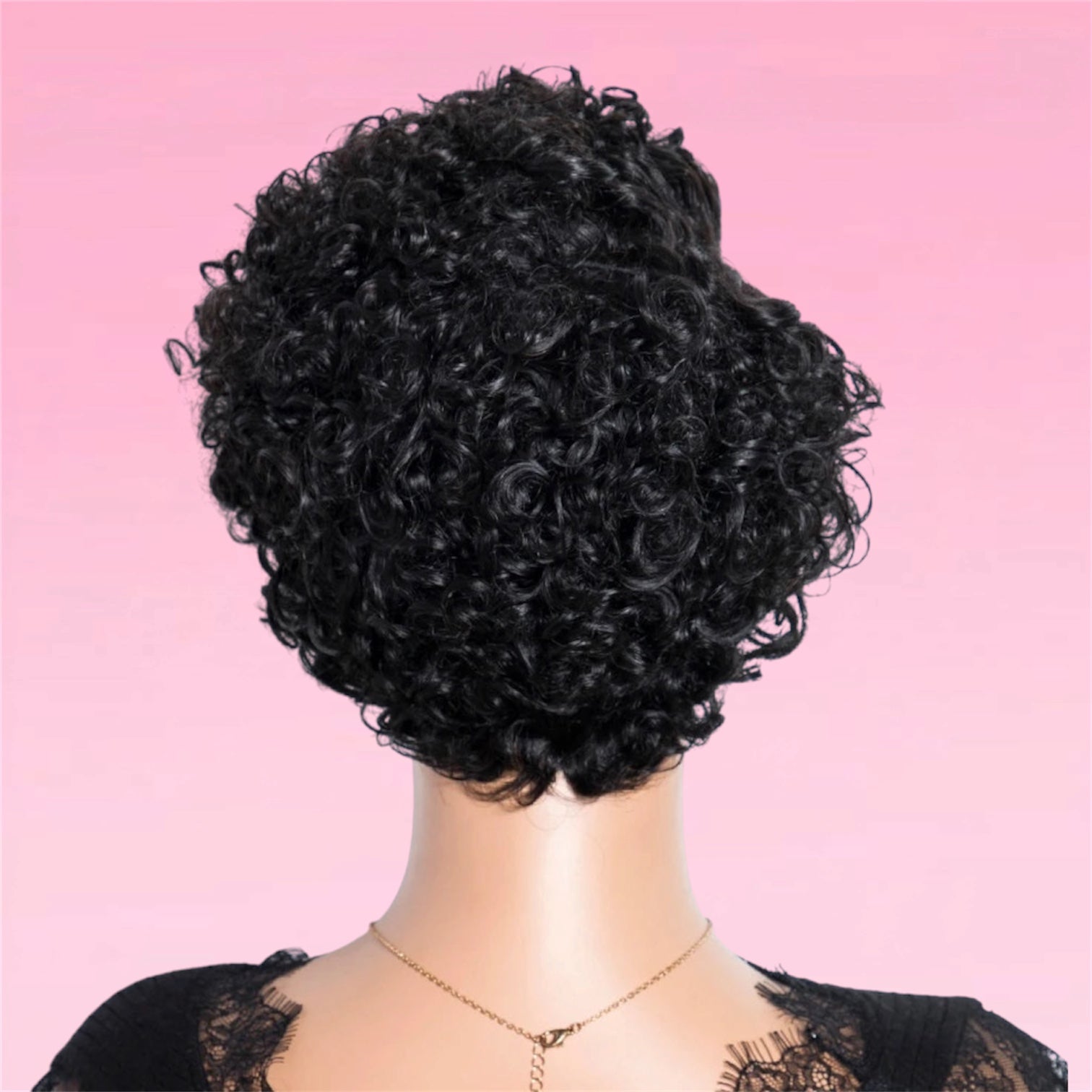 Deep Wave Pixie Bob Wig Lace Front Peruvian