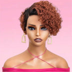 Deep Wave Pixie Bob Wig Lace Front Peruvian