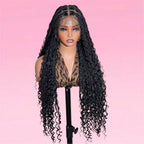 Boho Box Braid Wig Goddess Locs Synthetic Lace Front