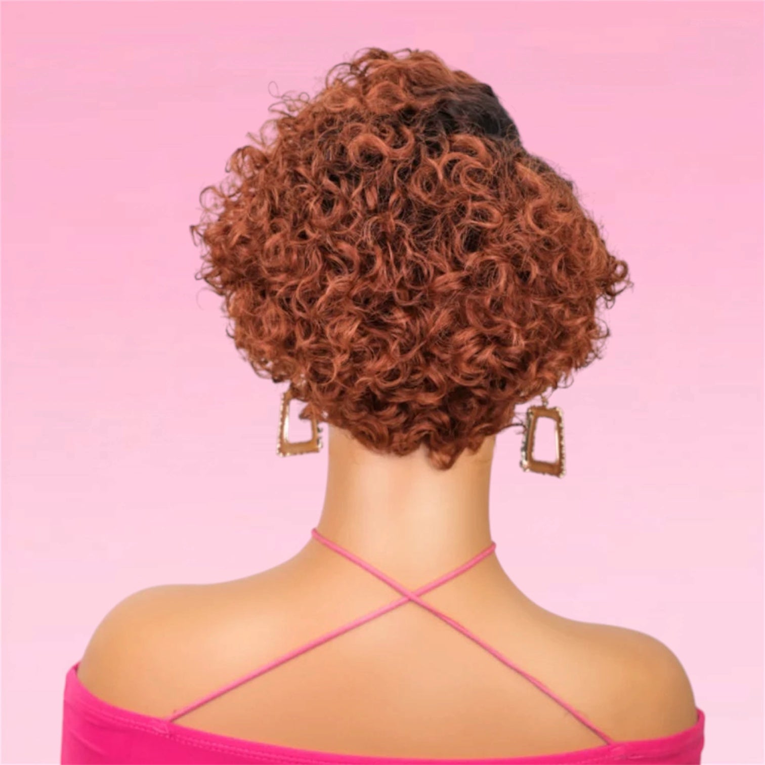 Deep Wave Pixie Bob Wig Lace Front Peruvian