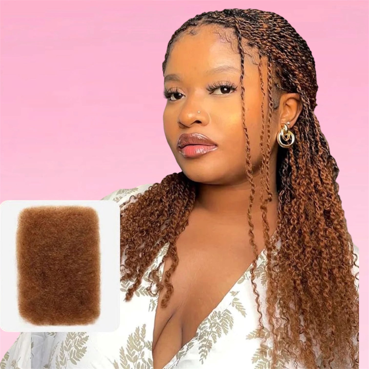Afro Kinky Bulk Human Hair Highlight Virgin Remy