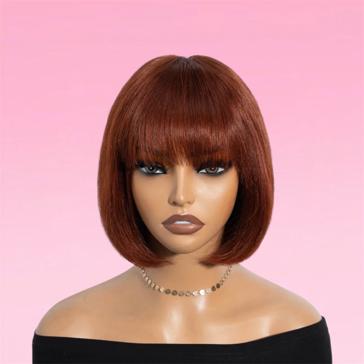 Straight Human Hair Bob Wig Realistic Scalp Lace