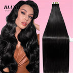Straight Tape-In Hair Extensions Brazilian Remy