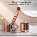 5-in-1 Hot Air Brush Styling Set Blow Dryer Volumizer