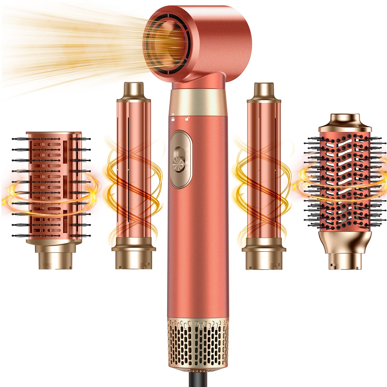5-in-1 Hot Air Brush Styling Set Blow Dryer Volumizer