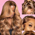 Body Wave Human Hair Wig Highlight HD Lace Front
