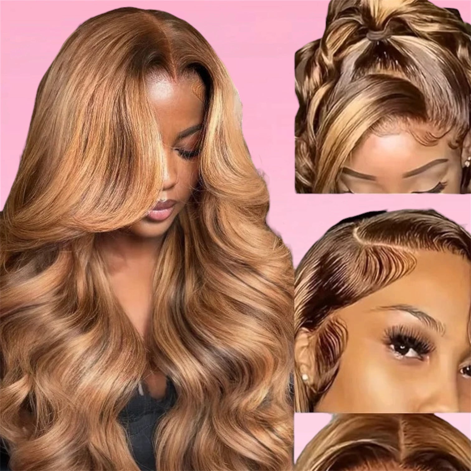 Body Wave Human Hair Wig Highlight HD Lace Front