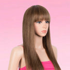 Straight Human Hair Wig Glueless Ombre Highlight