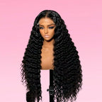 Water Wave Human Hair Wig HD Transparent Lace Front