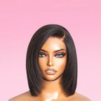 Straight Human Hair Bob Wig T-Part Lace