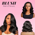 Body Wave Human Hair Bob Wig Transparent Lace Front