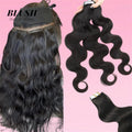 Body Wave Tape-In Hair Extensions Natural Black Brazilian Remy