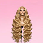 Body Wave Human Hair Wig Honey Blonde HD Lace Front