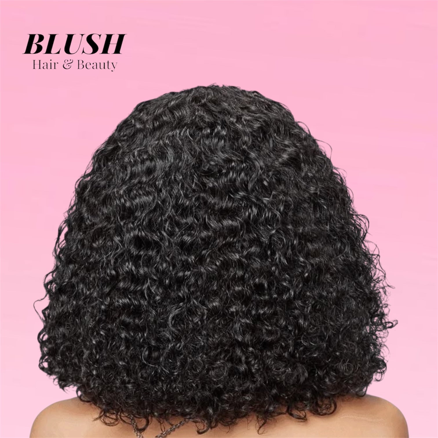 Jerry Curly Human Hair Bob Wig Honey Glueless