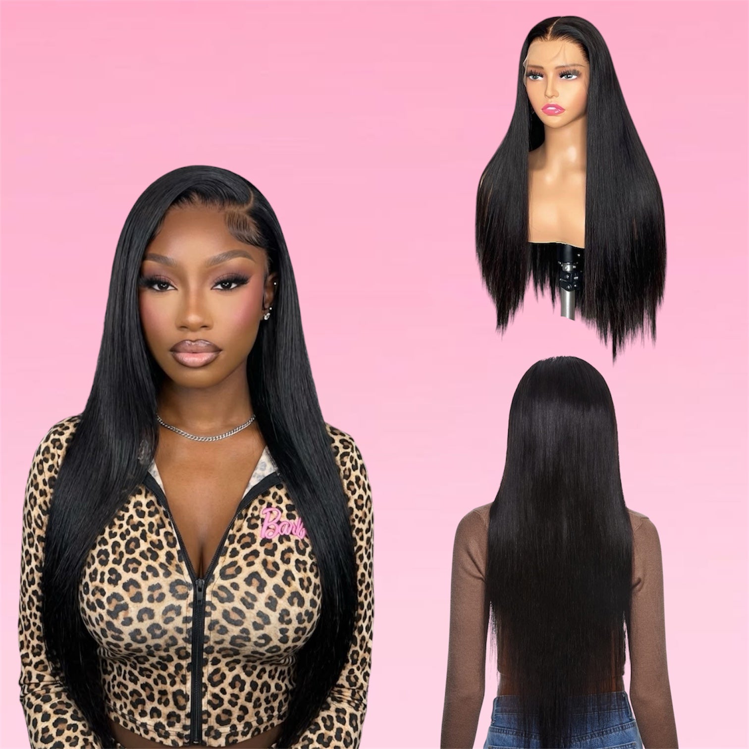 Bone Straight Human Hair Wig HD Lace Front Brazilian