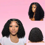 Water Wave Bob Wig Human Hair HD Lace Front Brazilian
