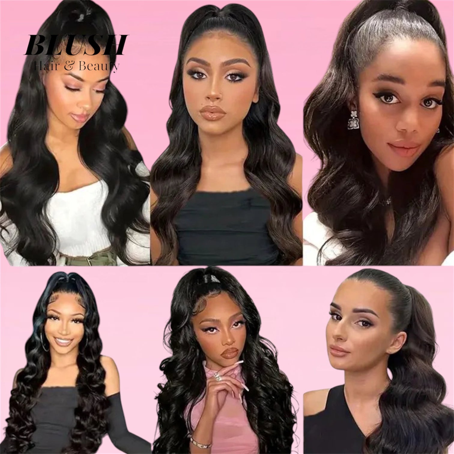 Body Wave Drawstring Ponytail Human Hair Natural