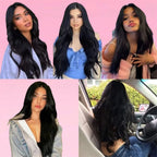 Straight Clip-In Hair Extensions Natural Brazilian Virgin