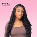 Boho Box Braid Wig Goddess Locs Synthetic Lace Front
