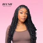 Boho Box Braid Wig Goddess Locs Synthetic Lace Front