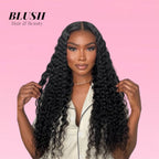 Water Wave Human Hair Wig HD Transparent Lace Front