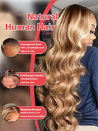 Body Wave Human Hair Wig Highlight HD Lace Front